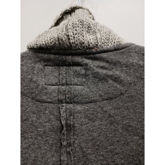 Saturday Sunday Anthropologie Womens Cascading Cardigan Small Gray Chunky BOHO - Picture 8 of 8